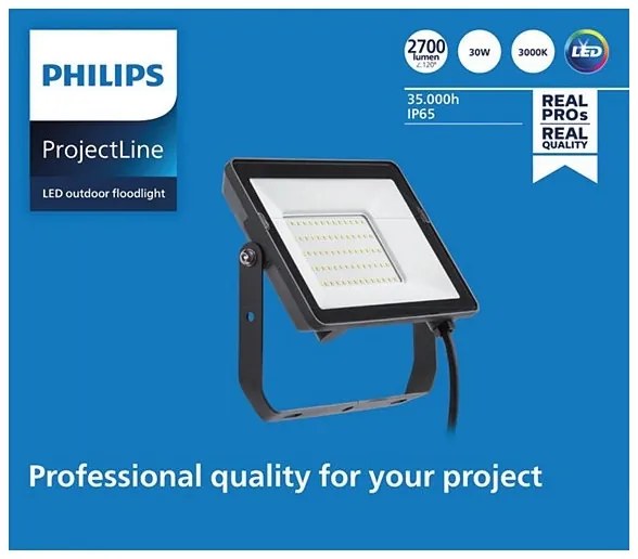 Philips - LED Kültéri reflektor PROJECTLINE LED/30W/230V IP65 3000K