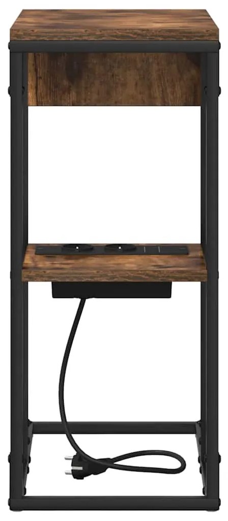 Éjjeli asztal Füstölt tölgy 41.5 x 26 x 60.5 cm Faanyag