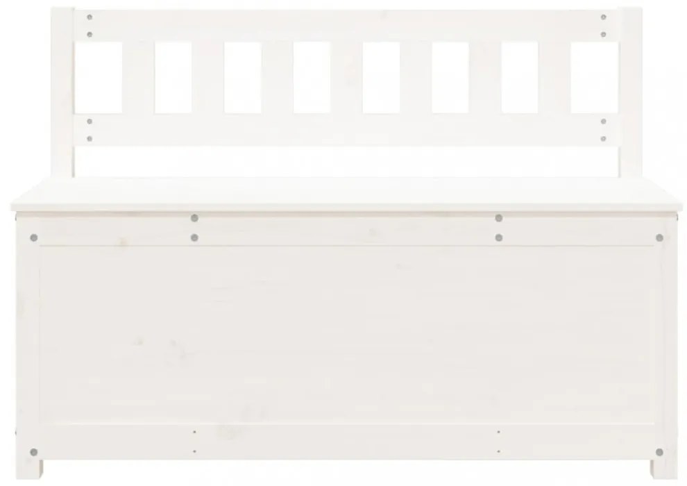 fehér tömör fenyőfa pad 110 x 41 x 76,5 cm