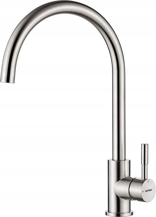 Álló konyhai csaptelep Grifema rozsdamentes acél ezüst