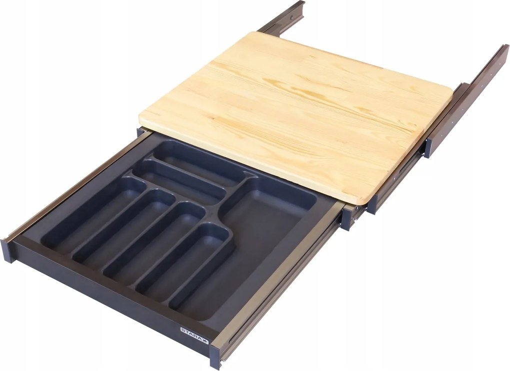 Összecsukható Mechanizmus Kihúzható Asztallap Betét 60 CM Behúzható Bútor Szekrény S-2156