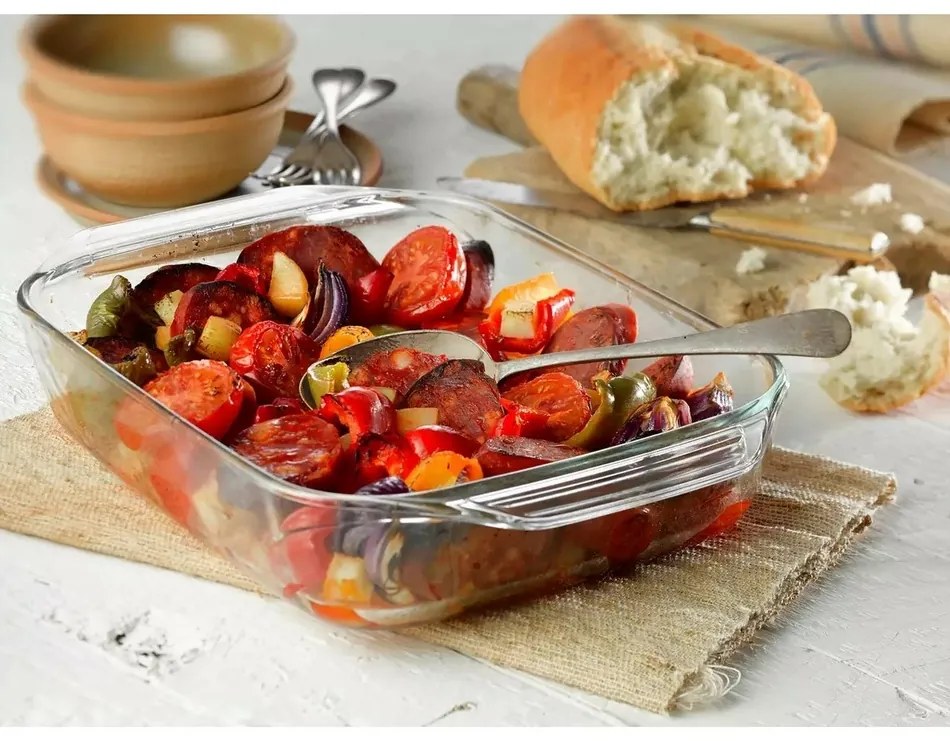 Pyrex 3 darabos üveg sütőedény szett, 2 l + 3 l +4 l