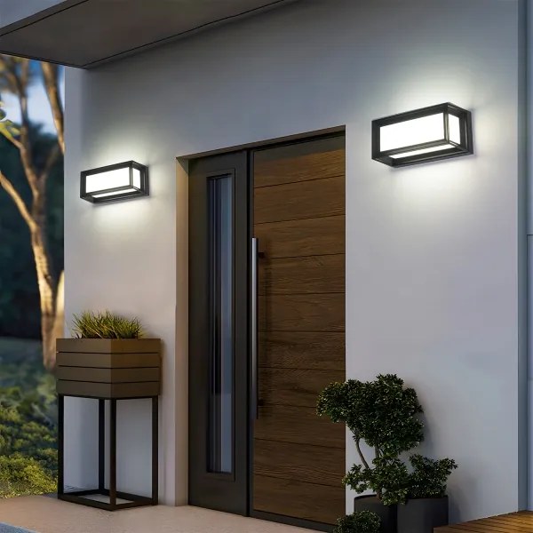 Brilagi - PARKER LED kültéri fali lámpa érzékelővel LED/12W/230V fekete IP44