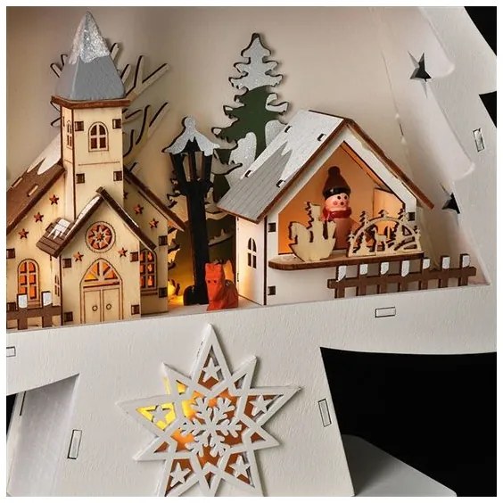 Solight 1V283 - LED karácsonyi dekoráció 13xLED/2xAA fából készült karácsonyfa