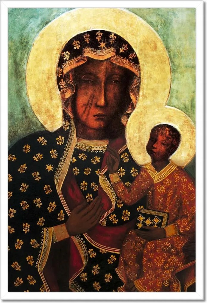 Poszterek keretben 40x60 Szűz Mária Czestochowska