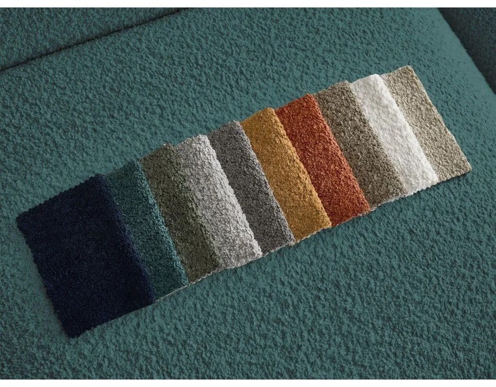 Türkiz buklé kanapé 230 cm Tina – Bobochic Paris