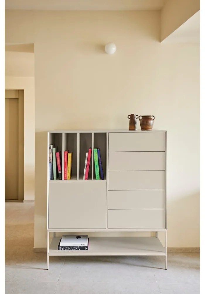 Téglavörös szekrény 120x140x45 cm Platt – Teulat