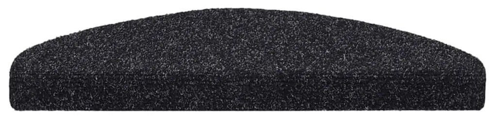 5 db öntapadós lépcsőszőnyeg 65 x 21 x 4 cm fekete, nagy félkör alakú