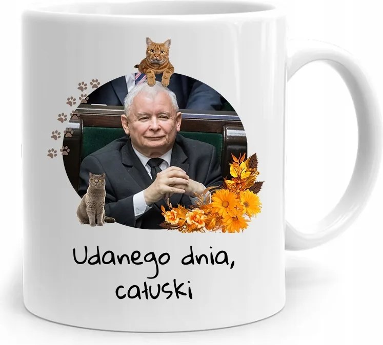 Vicces Bögre A Pis Elnökétől Jaroslaw Kaczynski fényképes nyomtatással