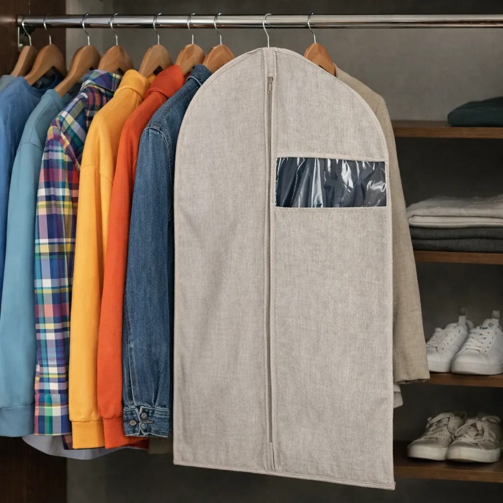 Compactor OXFORD Extra erős öltöny és rövid ruha védőhuzat, 60 x 100 cm, S