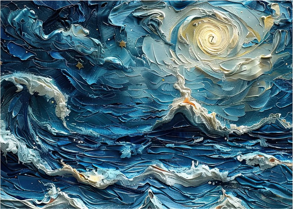 Kép - Az ég és a tenger festése (70x50 cm)