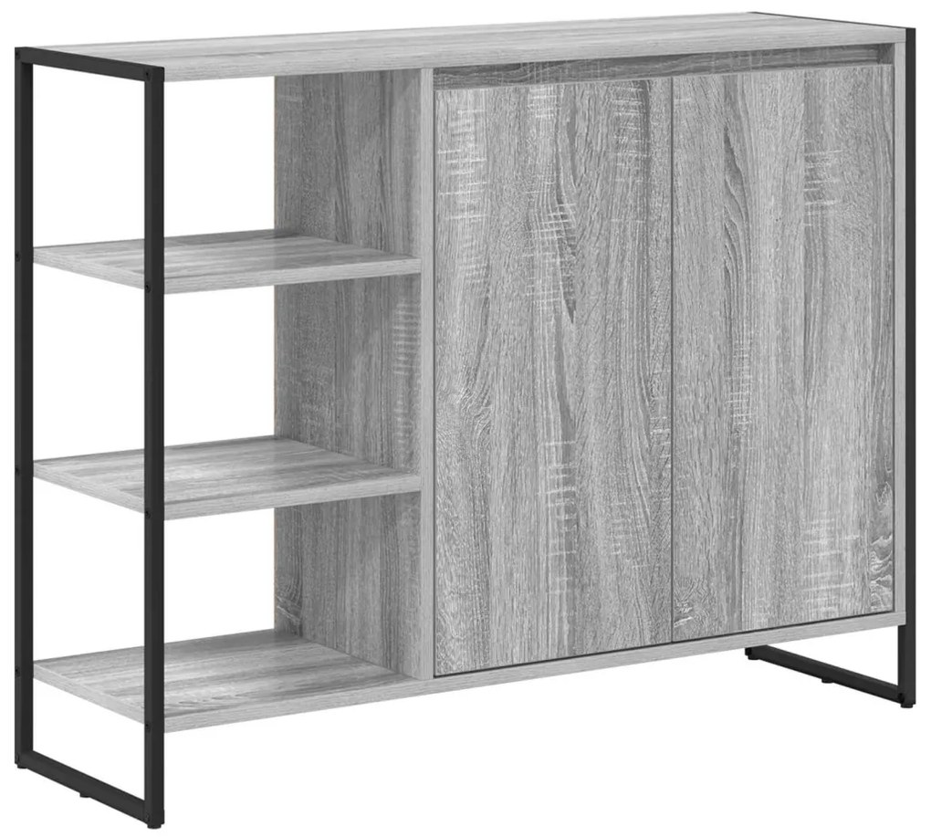 Oldalsó szekrény Szürke Sonoma 96.5 x 30 x 75 cm Faanyag