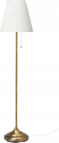 Álló lámpa nappali hálószobába 155 cm Ikea Årstid sárgaréz/fehér