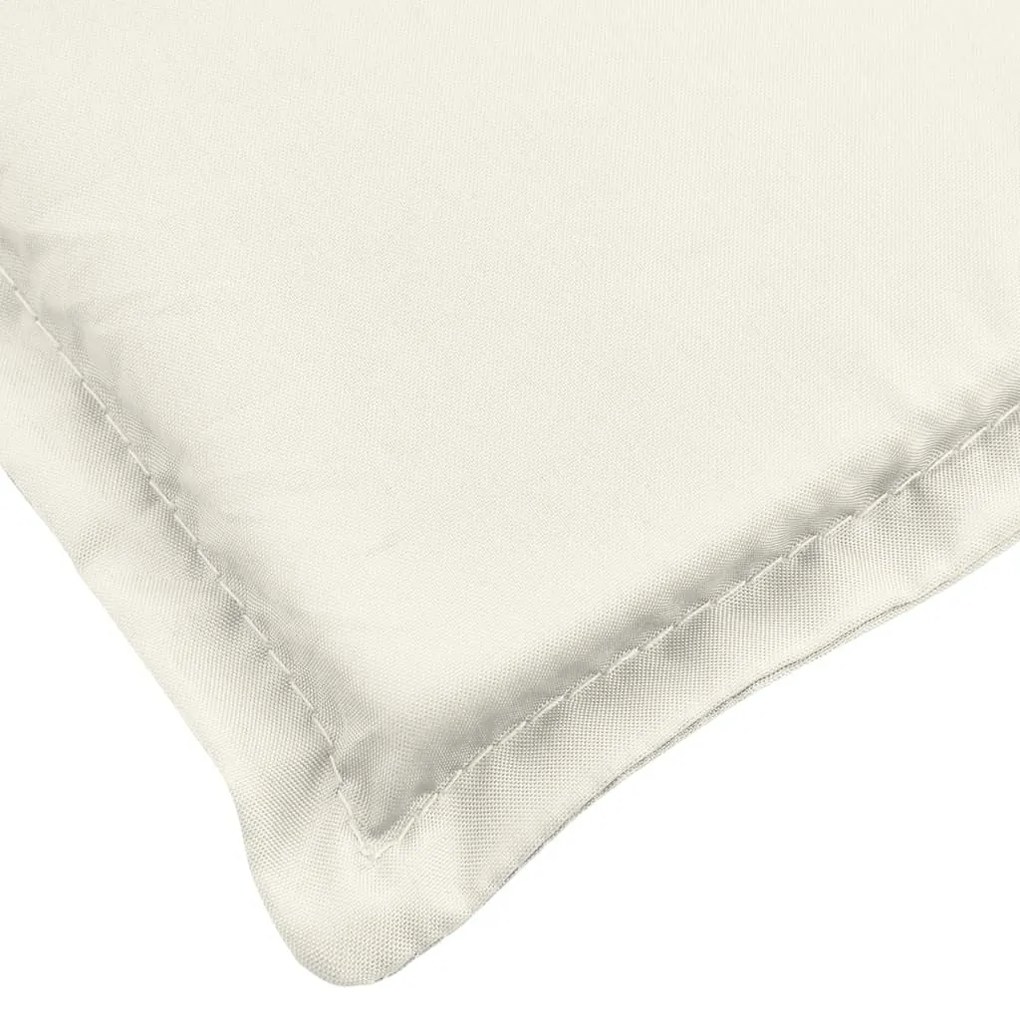 2 db melange krémszínű szövet háttámlás székpárna 100x50x4 cm