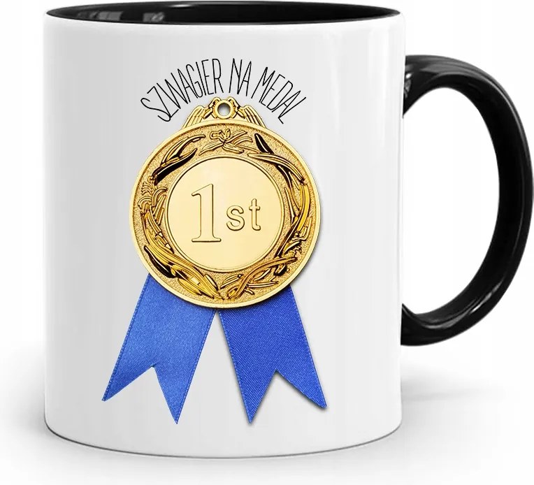 Sógornak Fekete Bögre Születésnapi Ajándék fényképes nyomtatással