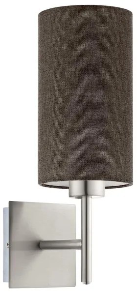 Eglo - LED Fali lámpa TUNJA 1xE27/60W/230V matt króm/barna