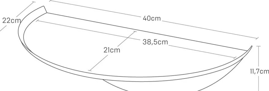Fekete fém fali polc 40 cm Tower – YAMAZAKI