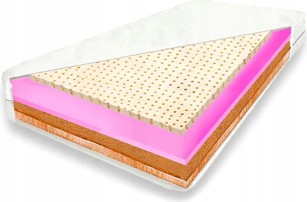 140x200 ortopédikus matrac latex kókusz fájdalomcsillapító habszivacs H2 11 cm