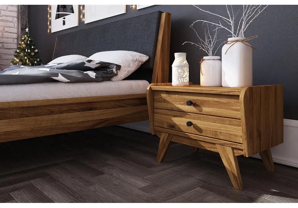 Tölgyfa éjjeliszekrény Retro 1 - The Beds