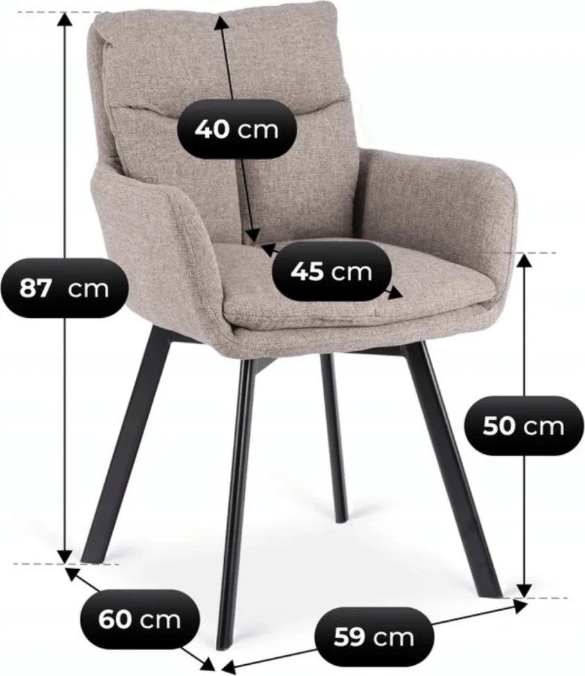 CORTADO forgószék, barna