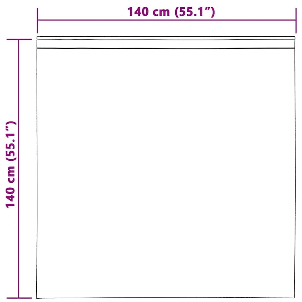 Függönyök függönyökkel 2 pcs Fehér 140x140cm Poliészter