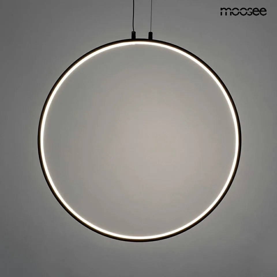 KING HOME MSE010100373 CIRCULO Modern Led Függesztett Lámpa Fekete LED IP20