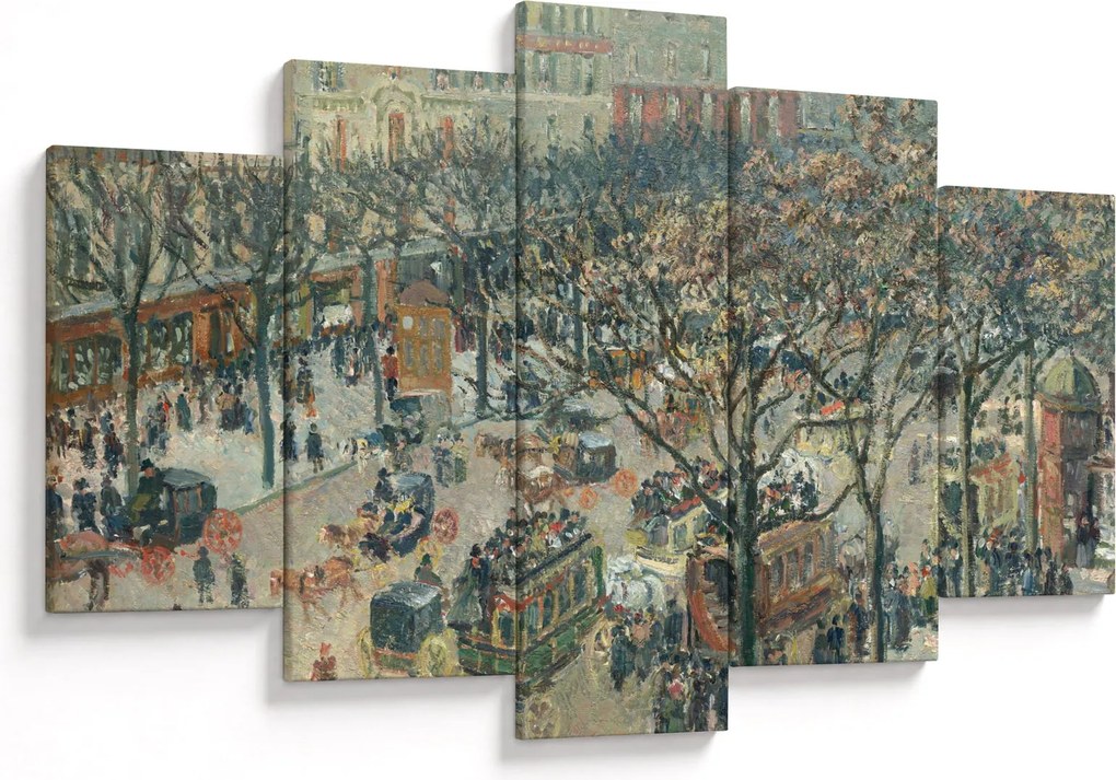 Kép - Camille Pissarro, Boulevard des Italiens, Morning, Sunlight, reprodukciók (150x105 cm)