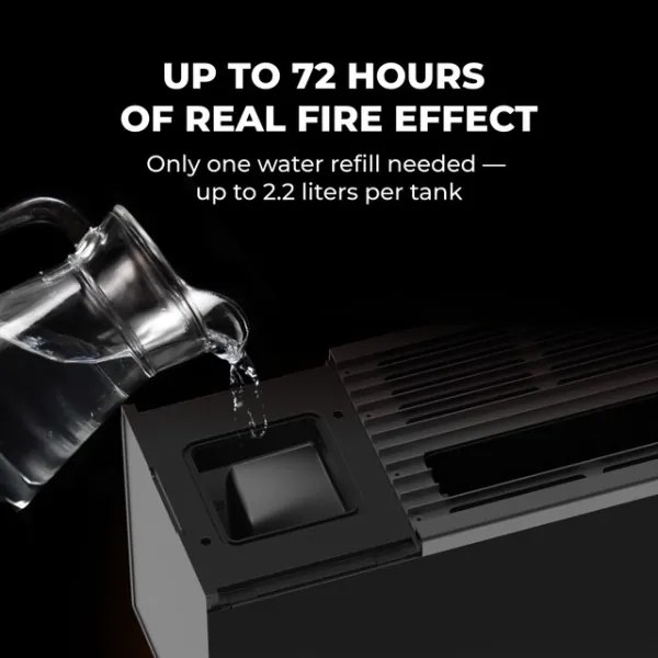 AENO - Okos elektromos hősugárzó/konvektor 1000/2000W fekete