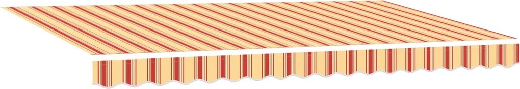 vidaXL Behúzható napellenző Sárga 400 x 200 cm szövet