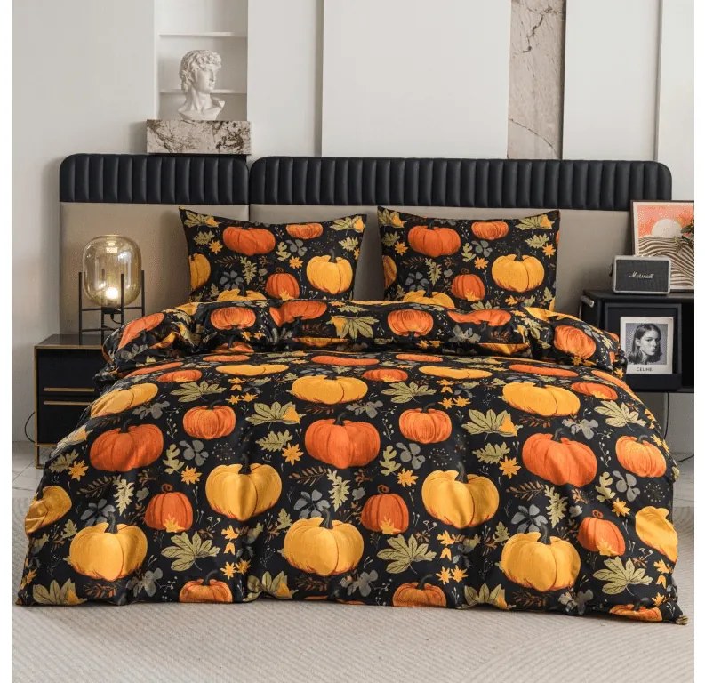 Mikroszálas ágyneműhuzat ORANGE PUMPKINS színes Ágyneműhuzat mérete: 70 x 90 cm | 140 x 220 cm