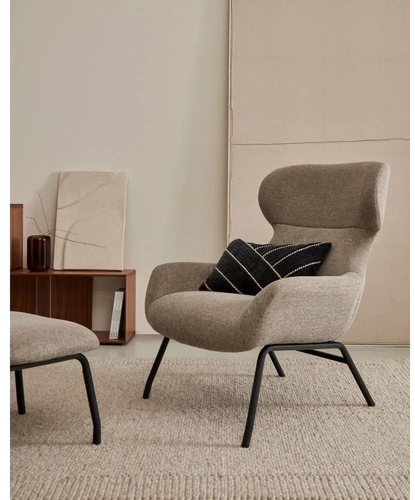 Barna puff Belina – Kave Home