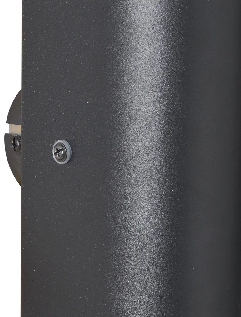 Modern fekete fali lámpa 2 égős - Gotthard