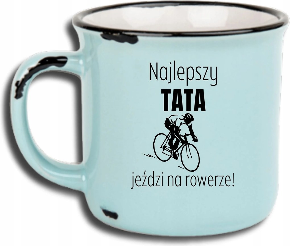 Bögre Kék Retro Vicces Ajándék Apák Napja Legjobb Apa Lovagol