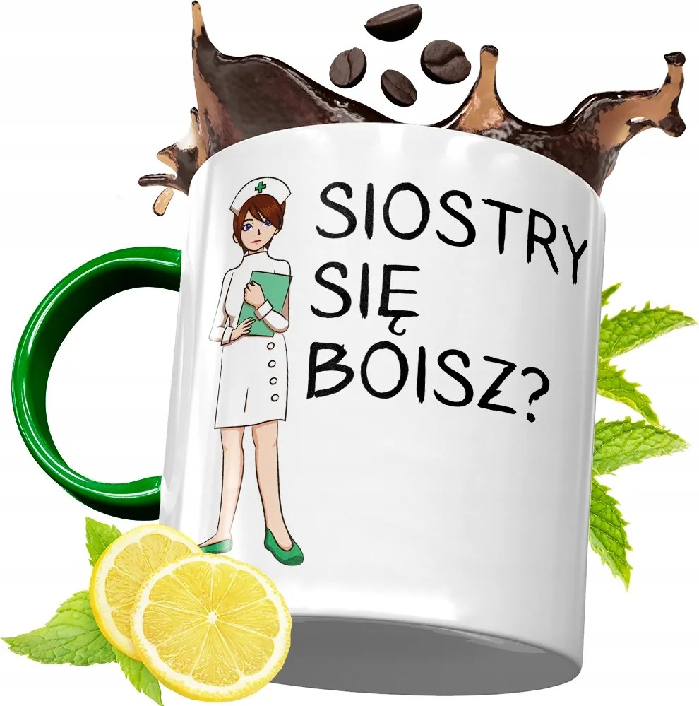 Zöld Bögre Ápolónőnek Tökéletes Ajándék fényképes nyomtatással