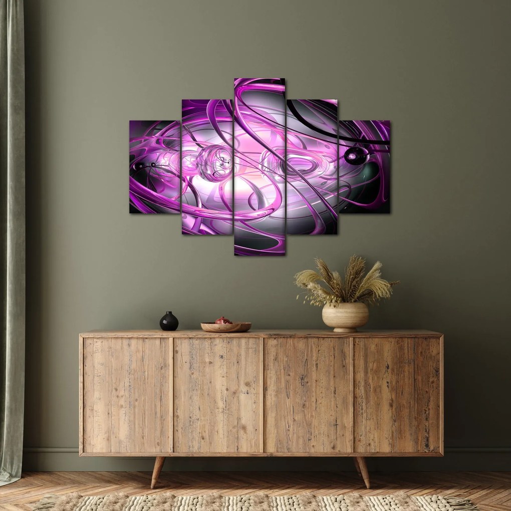 Gyönyörű lila absztrakció képe (150x105 cm)