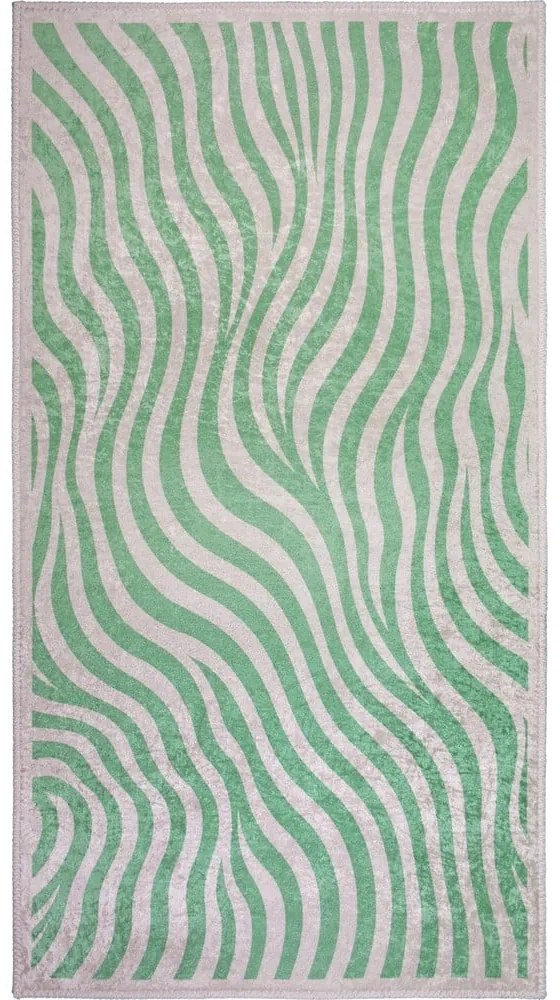 Zöld mosható futószőnyeg 80x200 cm Green Zebra – Vitaus