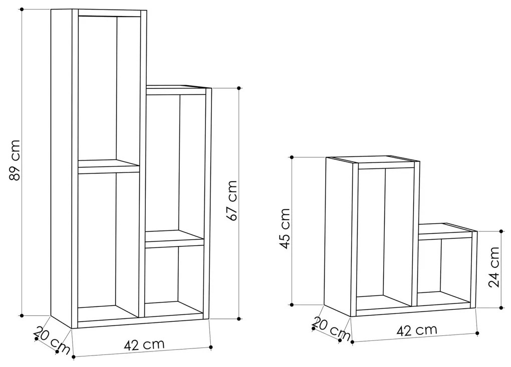 Sule Oak könyvespolc