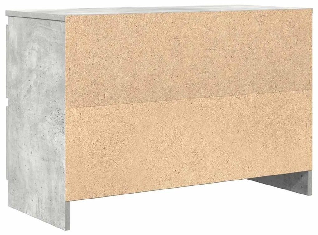 betonszürke szerelt fa TV-szekrény 80x35x54 cm