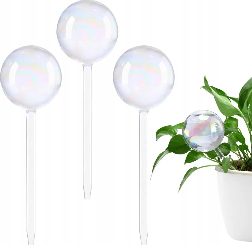 Öntöző üveg öntöző gömb virágokhoz 200 ml 3 db