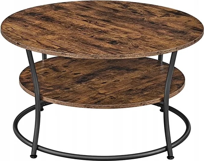 Vasagle Elijah dohányzóasztal barna/fekete