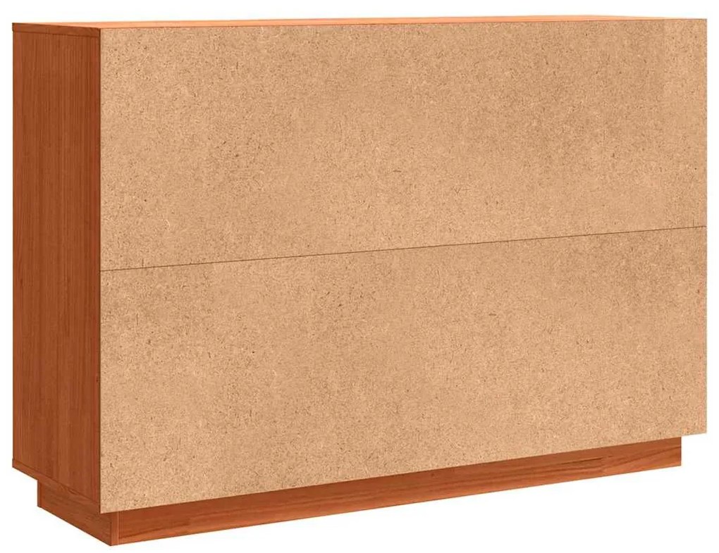 Széf fiókkal Viaszbarna 110 x 34 x 75 cm Tömör fenyőfa