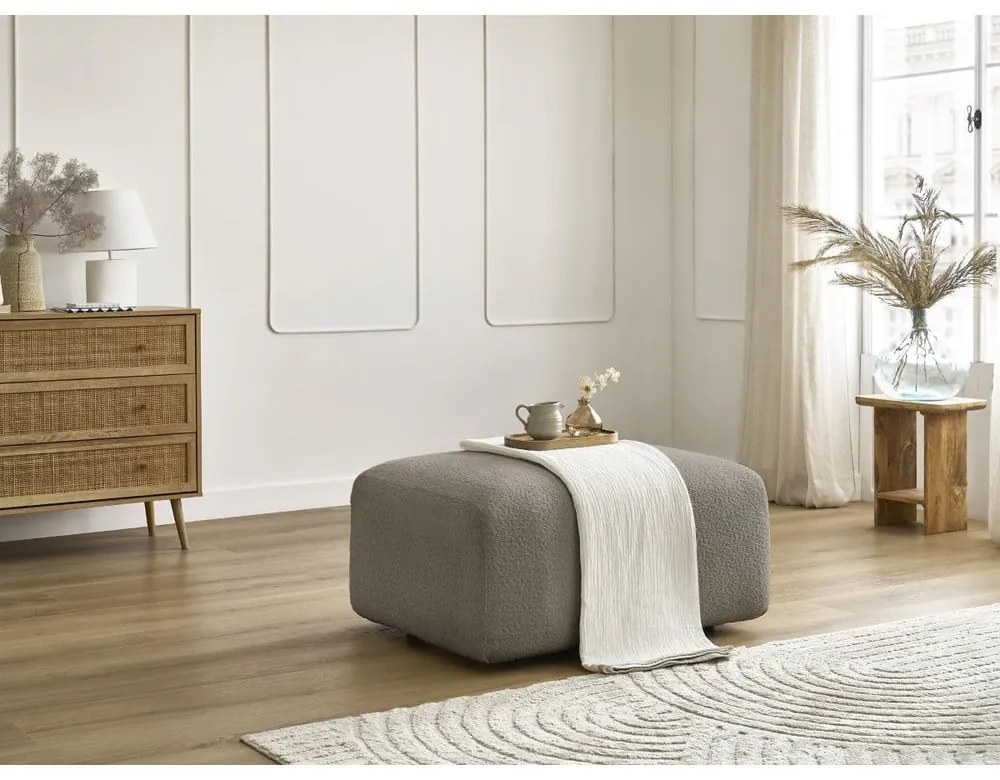 Szürkésbarna buklé lábtartó Tina – Bobochic Paris