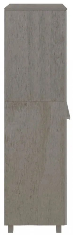 HAMAR világosszürke tömör fenyőfa gardrób 89 x 50 x 180 cm