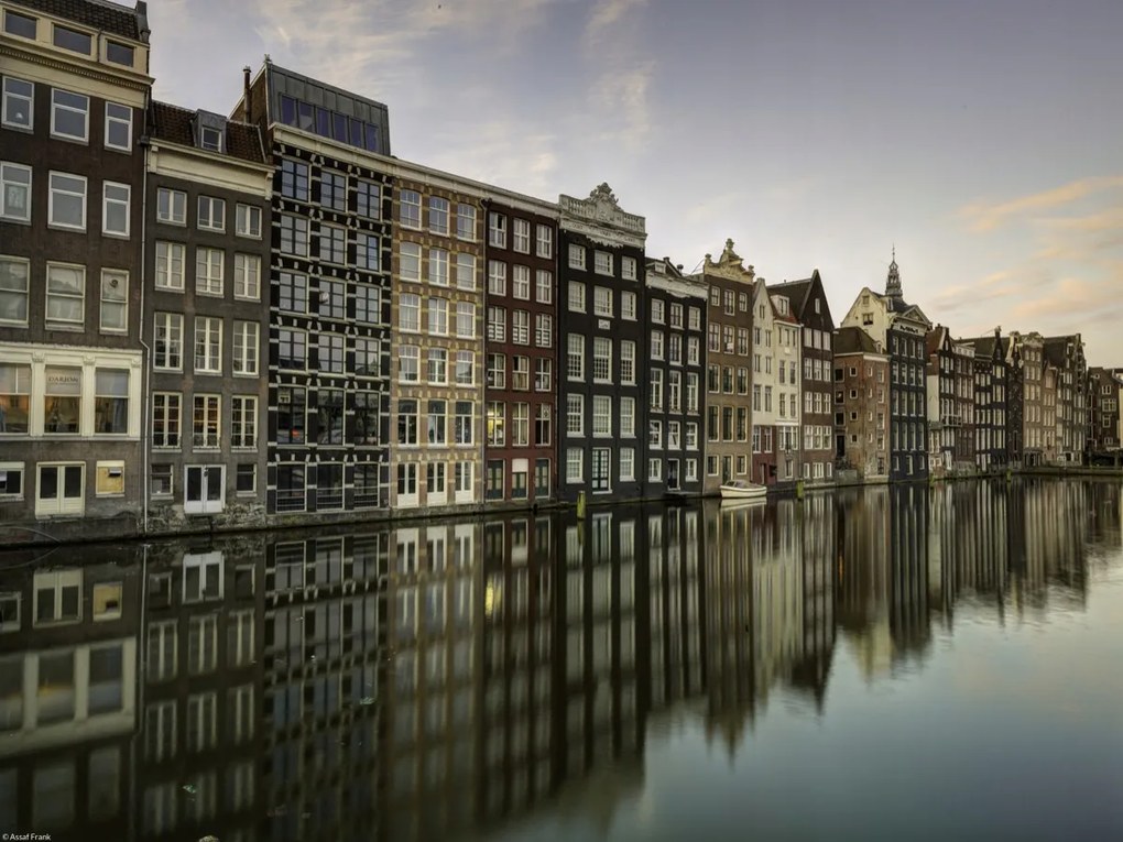 Poszter 40x30cm Csatorna Amszterdam városon át 7, Assaf Frank