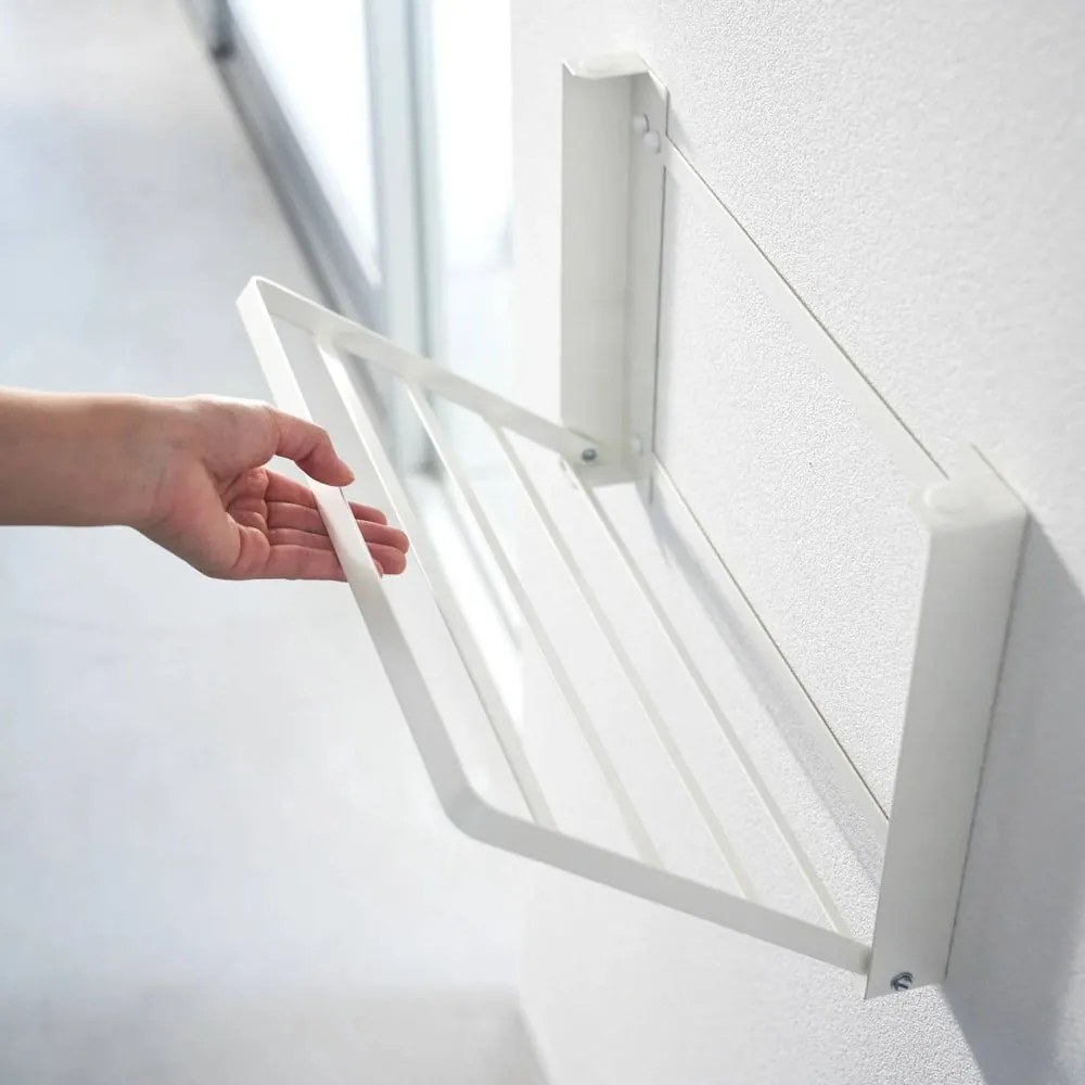 Matt fehér fali acél fürdőszobai polc Tower – YAMAZAKI