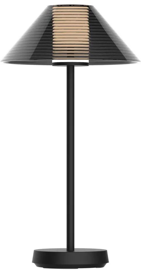 LED Dimmelhető asztali lámpa SERENGETI LED/3,4W/5V USB 3600 mAh IP44 fekete