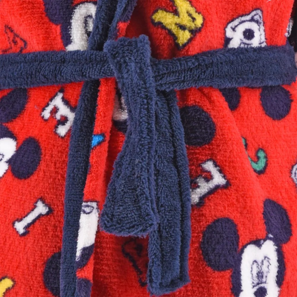Disney Mickey All Star Red gyerek köntös 3 - 8 év / 98 - 128 cm