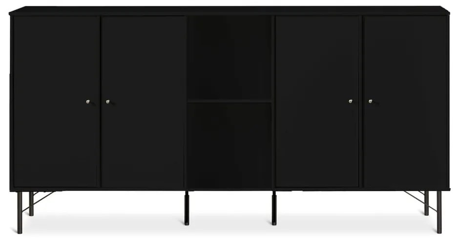 Fekete komód Hammel Mistral Kubus, 169 x 89 cm