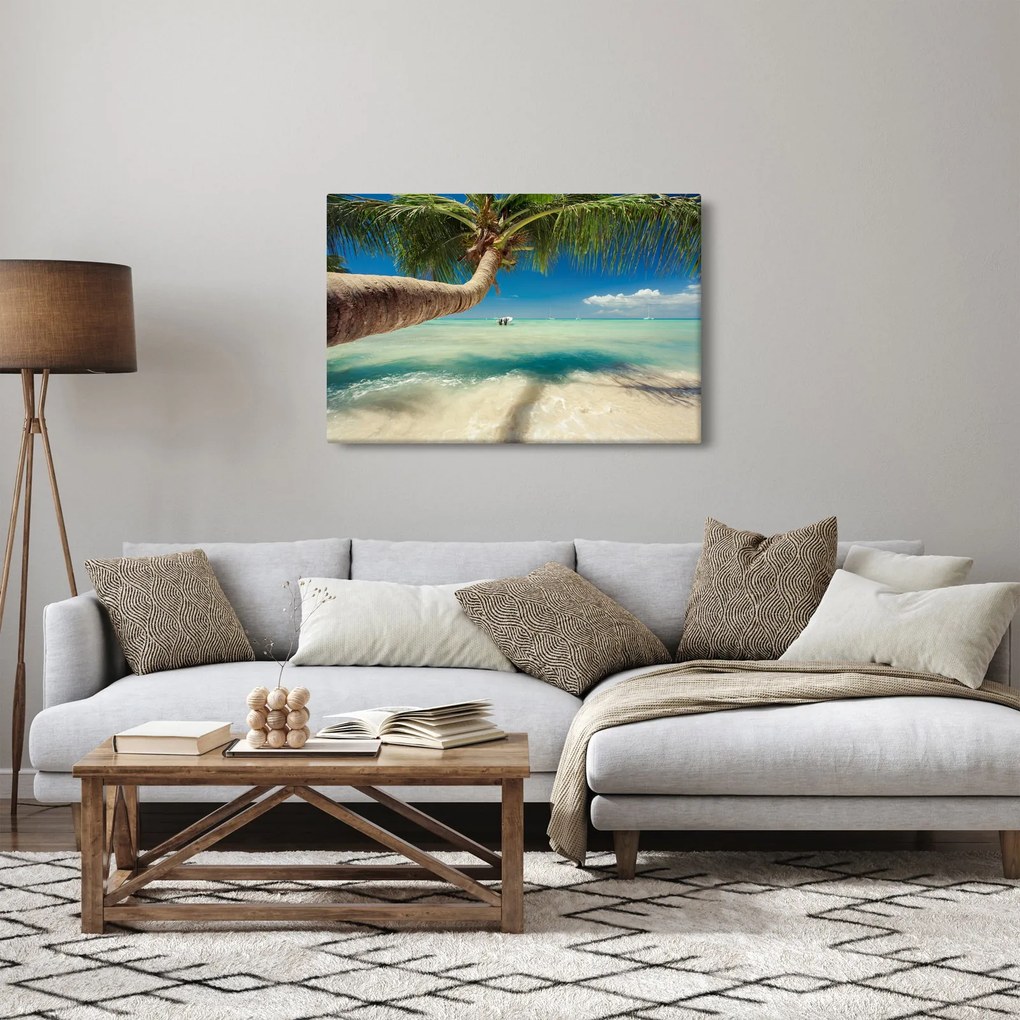 Kép - Tiszta tenger pálmafával (90x60 cm)