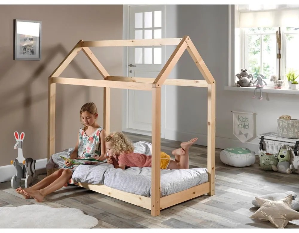 Cabane házikó ágy, 70 x 140 cm - Vipack